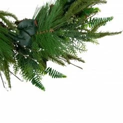 Northlight Long Needle Pine And Mixed Foliage Artificial Christmas Wreath, 25-Inch, Unlit -Wreaths & Garland shop northlight ll89753 3 78308.1638546678