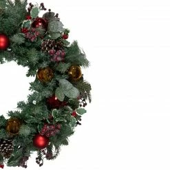 Northlight Frosted Long Needle Pine And Ornaments Artificial Christmas Wreath, 32-Inch -Wreaths & Garland shop northlight ll89768 2 29310.1638546376