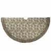 Northlight 48" Green And Brown Knit Deer And Tree Christmas Tree Skirt