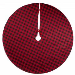 Northlight 48" Red And Black Buffalo Plaid Christmas Tree Skirt -Wreaths & Garland shop northlight lt90732 2 updated 85102.1665611628