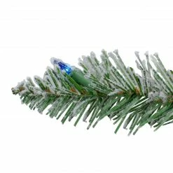 Northlight 9' X 10" Pre-Lit Flocked Pine Artificial Christmas Garland - Multi Color Lights -Wreaths & Garland shop northlight m84264 3 07036.1599873103
