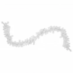 Northlight 9' X 10" White Iridescent Mixed Pine Artificial Christmas Garland - Unlit