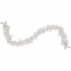 Northlight 9' X 10" Pre-lit White Iridescent Mixed Pine Artificial Christmas Garland - Clear Lights