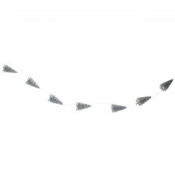 Northlight 6.75' LED Lighted B/O Silver Mini Sisal Tree Christmas Garland - Warm White Lights -Wreaths & Garland shop northlight my89443 sample 69188.1604023642