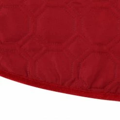 Northlight 48" Red Quilted Christmas Hexagon Tree Skirt With Velvety Trim -Wreaths & Garland shop northlight n02720 1 33765.1664901050