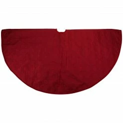 Northlight 48" Red Quilted Christmas Hexagon Tree Skirt With Velvety Trim -Wreaths & Garland shop northlight n02720 13172.1664901050
