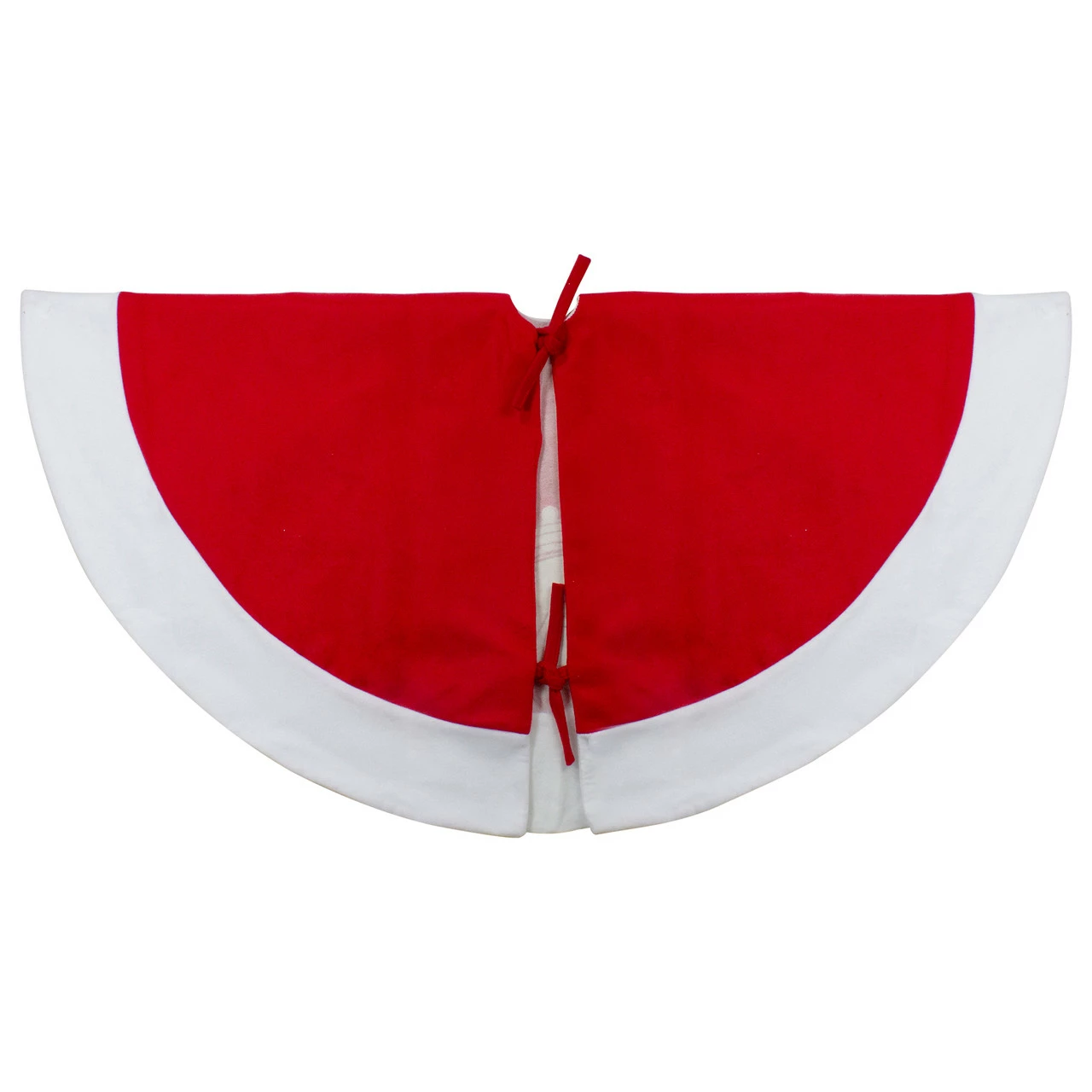 Northlight 48" Red And White Winter Reindeer Embroidered Christmas Tree Skirt 4 Northlight 48" Red And White Winter Reindeer Embroidered Christmas Tree Skirt - Image 4