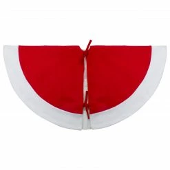 Northlight 48" Red Sleigh And Reindeer Embroidered Christmas Tree Skirt -Wreaths & Garland shop northlight nl01832 3 updated 75532.1612412059