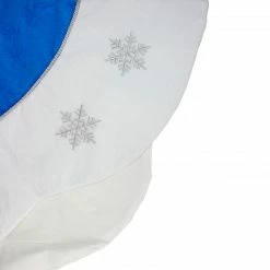 Northlight 21.5" Blue And White Ford Scalloped Mini Christmas Tree Skirt -Wreaths & Garland shop northlight nl03736 3 93715.1588356434