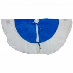 Northlight 21.5" Blue And White Ford Scalloped Mini Christmas Tree Skirt -Wreaths & Garland shop northlight nl03736 4 13668.1588356434
