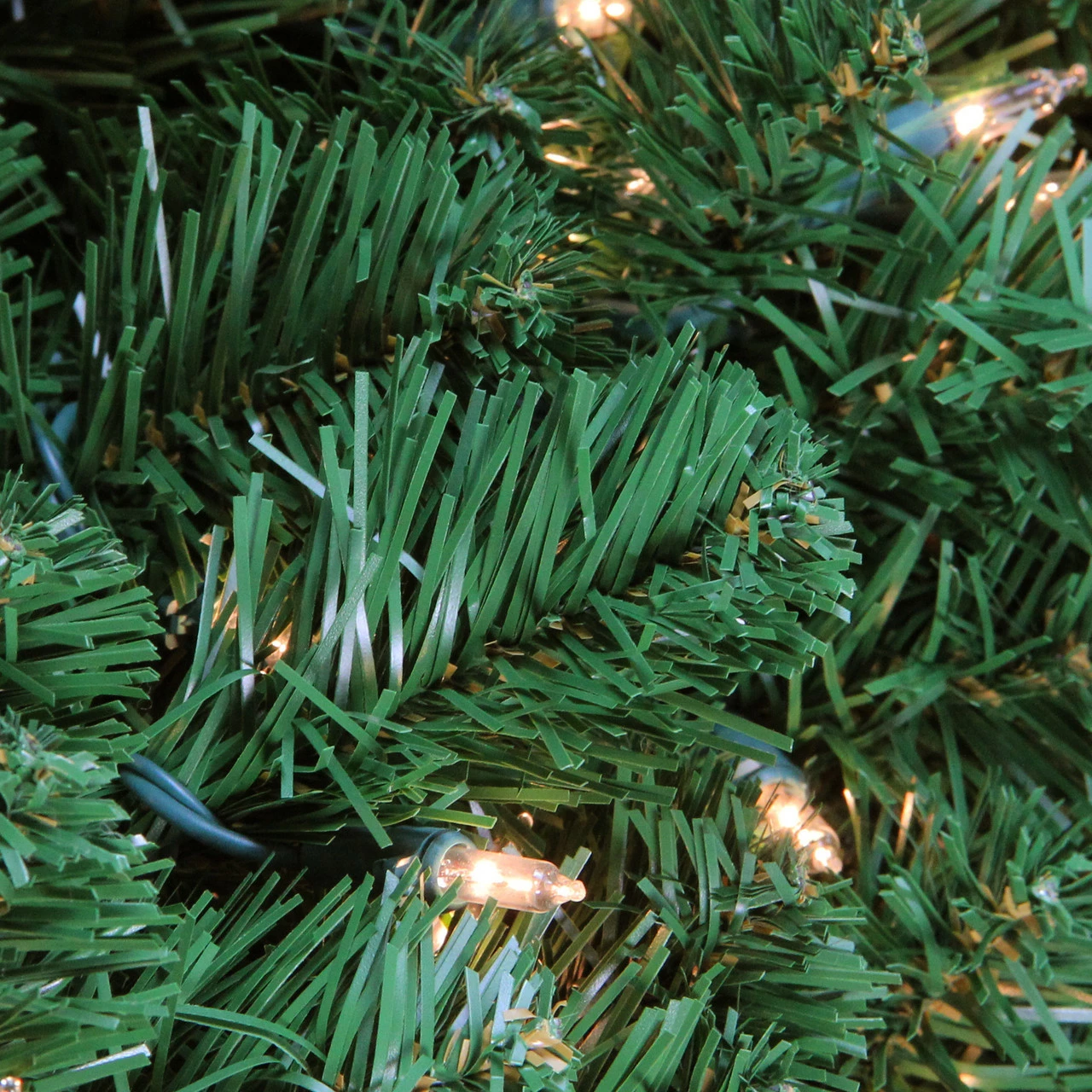 Northlight 48" Pre-Lit Olympia Pine Artificial Christmas Wreath - Clear Lights 2 Northlight 48" Pre-Lit Olympia Pine Artificial Christmas Wreath - Clear Lights - Image 2