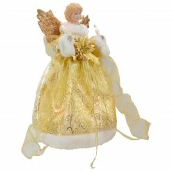Northlight 12" Lighted Gold Angel With Wings Christmas Tree Topper - Clear Lights 8 Northlight 12" Lighted Gold Angel With Wings Christmas Tree Topper - Clear Lights -Wreaths & Garland shop northlight ri92240 1 31175.1636546323
