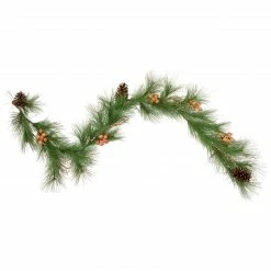 Northlight 6' X 10" Long Needle Pine And Pinecone Artificial Christmas Garland, Unlit