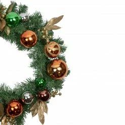 Northlight Green Foliage With Ornaments Artificial Christmas Wreath, 24-Inch, Unlit -Wreaths & Garland shop northlight s04202 2 updated 90026.1659648248