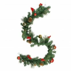 Northlight 6' X 10" Red And Gold Ball Ornaments With Bows Artificial Christmas Garland - Unlit -Wreaths & Garland shop northlight s84824 3 04427.1599786791