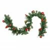 Northlight 6' X 10" Red And Gold Ball Ornaments With Bows Artificial Christmas Garland - Unlit