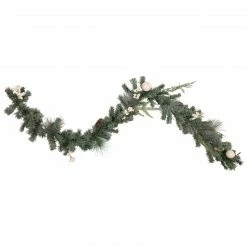 Northlight 6' X 12" Pre-Lit Decorated Pine Artificial Christmas Garland, Warm White LED Lights