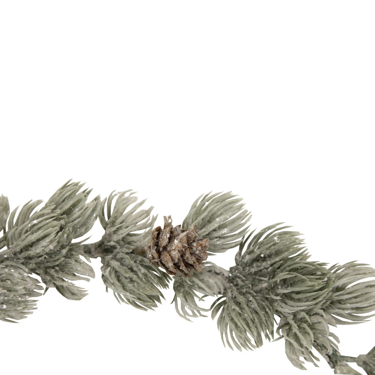 Northlight 12" Mini Frosted Pine Christmas Wreath With Pine Cones 2 Northlight 12" Mini Frosted Pine Christmas Wreath With Pine Cones - Image 2