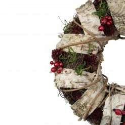 Northlight Natural Twig And Birch Wood Pine Cone Artificial Christmas Wreath - 13-Inch, Unlit -Wreaths & Garland shop northlight sh36195 1 30134.1665610428