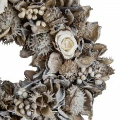 Northlight Glittered Rose And Winter Botanicals Artificial Christmas Wreath, 10-Inch, Unlit -Wreaths & Garland shop northlight sh36212 2 70144.1588355182