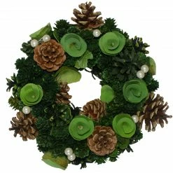 Northlight Green Pine Cone Artificial Christmas Wreath - 11-Inch, Unlit