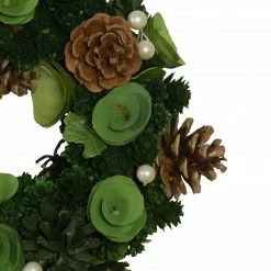 Northlight Green Pine Cone Artificial Christmas Wreath - 11-Inch, Unlit -Wreaths & Garland shop northlight sh36219 2 74902.1587643979