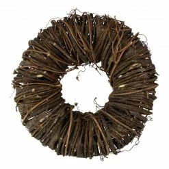 Northlight 12" Brown Rustic Twig And Tree Bark Artificial Spring Wreath