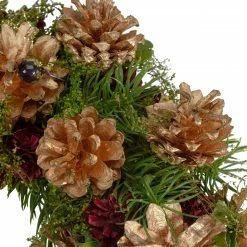 Northlight 12" Green, Gold, And Red Glitter Pinecones Christmas Wreath 7 Northlight 12" Green, Gold, And Red Glitter Pinecones Christmas Wreath -Wreaths & Garland shop northlight sh89577 4 updated 36159.1618414105