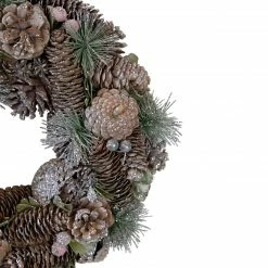 Northlight Glittered Pine Cones And Berries Artificial Christmas Wreath, 13-Inch, Unlit -Wreaths & Garland shop northlight sh89585 2 updated2022 57242.1664551960