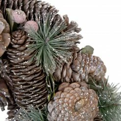 Northlight Glittered Pine Cones And Berries Artificial Christmas Wreath, 13-Inch, Unlit -Wreaths & Garland shop northlight sh89585 3 updated2022 73324.1664551960