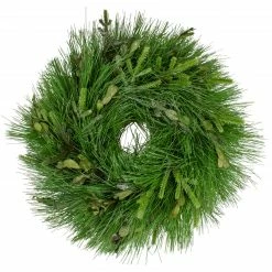 Northlight Green Swirled Christmas Wreath Embellished In Glitter, 12-Inches