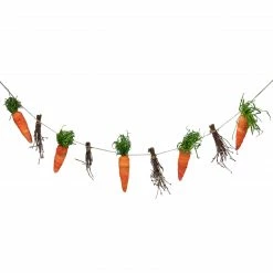 Northlight 3.25' Orange Carrot And Twig Artificial Hanging Springtime Easter Party Garland