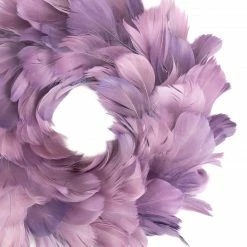 Northlight Layered Purple Feather Christmas Wreath, 10-Inch, Unlit -Wreaths & Garland shop northlight sh93282 2 99431.1663774937