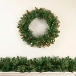 Northlight 9' X 10 Yorkshire Pine Artificial Christmas Garland - Unlit -Wreaths & Garland shop northlight sm2924 updated 4 54316.1659647934