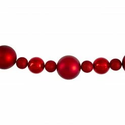 Northlight 6' Red Shatterproof Ball Artificial Christmas Garland - Unlit -Wreaths & Garland shop northlight sm91067 1 42947.1603332186