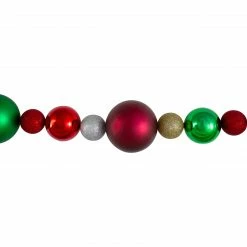 Northlight 6' Traditional Colored Shatterproof Ball Artificial Christmas Garland - Unlit -Wreaths & Garland shop northlight sm91068 1 68511.1603332184