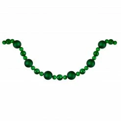 Northlight 6’ Green Shatterproof Ball Artificial Christmas Garland - Unlit