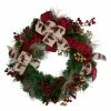 Northlight Bows And Berries Artificial Christmas Wreaths - 24-Inch, Unlit