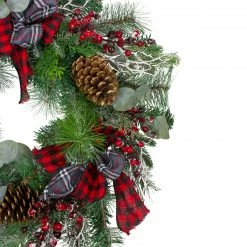 Northlight Dual Plaid And Berries Artificial Christmas Wreath - 24-Inch, Unlit 7 Northlight Dual Plaid And Berries Artificial Christmas Wreath - 24-Inch, Unlit -Wreaths & Garland shop northlight sm91188 1updated 94799.1613017683