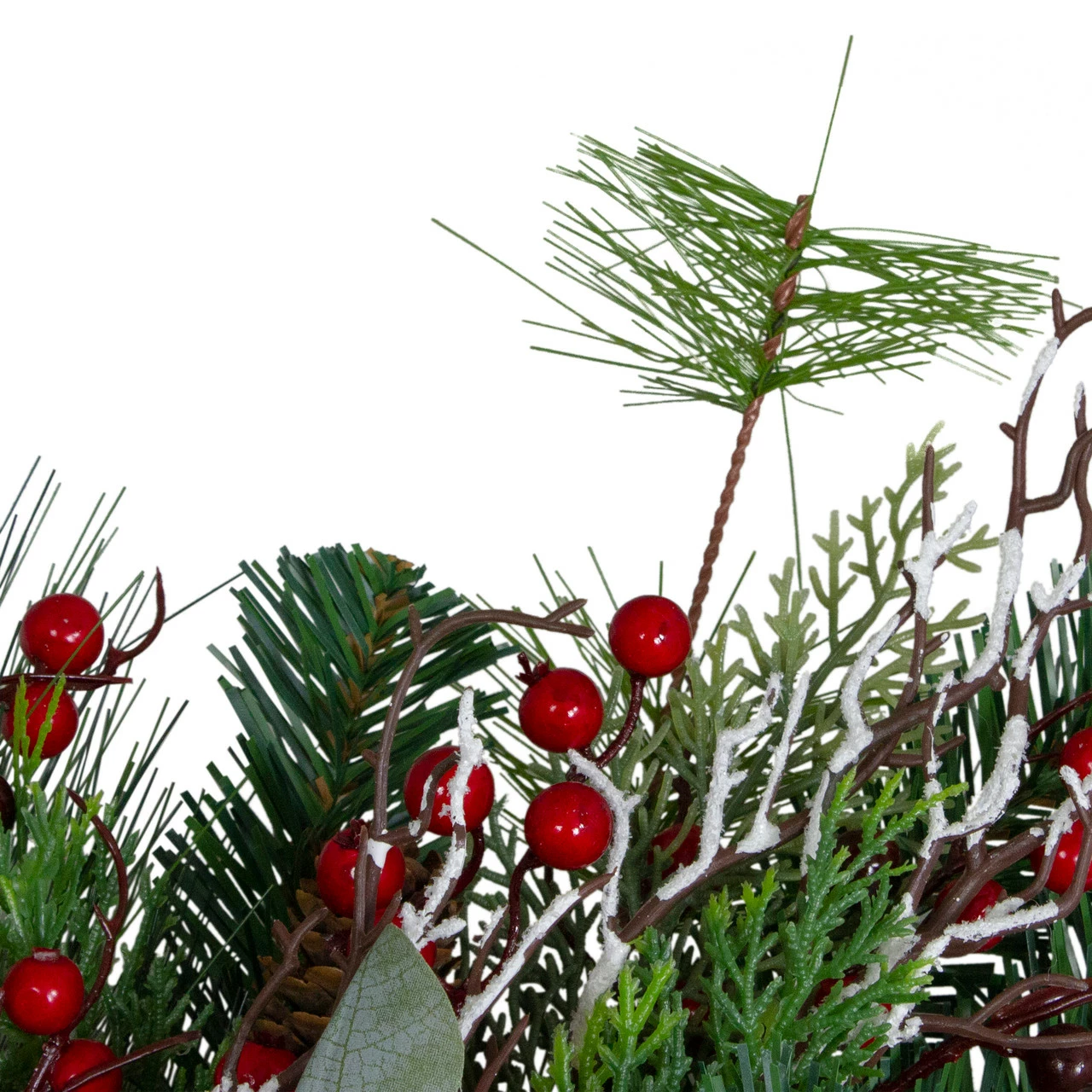 Northlight Dual Plaid And Berries Artificial Christmas Wreath - 24-Inch, Unlit 3 Northlight Dual Plaid And Berries Artificial Christmas Wreath - 24-Inch, Unlit - Image 3