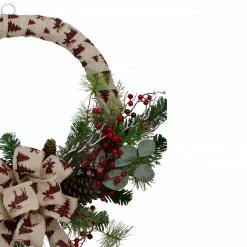 Northlight Burlap Wrapped Artificial Christmas Wreath - 24-Inch, Unlit -Wreaths & Garland shop northlight sm91199 1 72882.1602681698