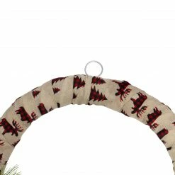 Northlight Burlap Wrapped Artificial Christmas Wreath - 24-Inch, Unlit -Wreaths & Garland shop northlight sm91199 2 21043.1602681698