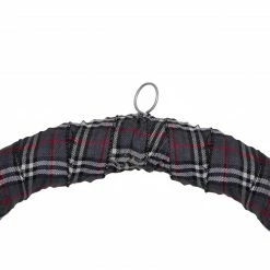 Northlight Gray And Red Plaid Artificial Christmas Wreath With Red Berries - 24-Inch, Unlit -Wreaths & Garland shop northlight sm91200 2 02450.1613017683