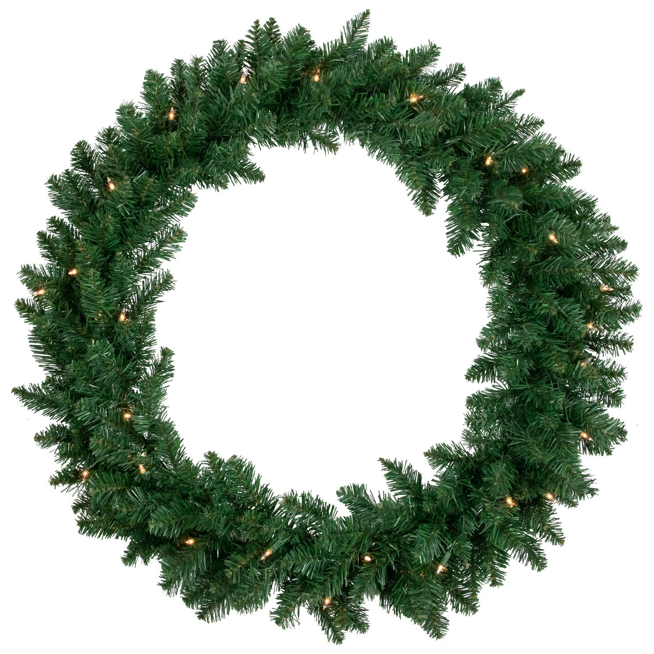 Northlight 36" Pre-Lit Everett Pine Artificial Christmas Wreath, Clear Lights 1 Northlight 36" Pre-Lit Everett Pine Artificial Christmas Wreath, Clear Lights