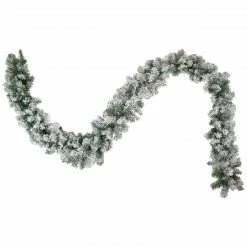 Northlight 9' X 10" Flocked Madison Pine Artificial Christmas Garland, Unlit