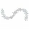 Northlight 9' X 10" Pre-Lit Vermont White Pine Artificial Christmas Garland, Clear Lights