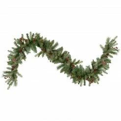 Northlight 9' X 12 Pre-Lit Snowy Waterloo Pine Artificial Christmas Garland - Clear Lights