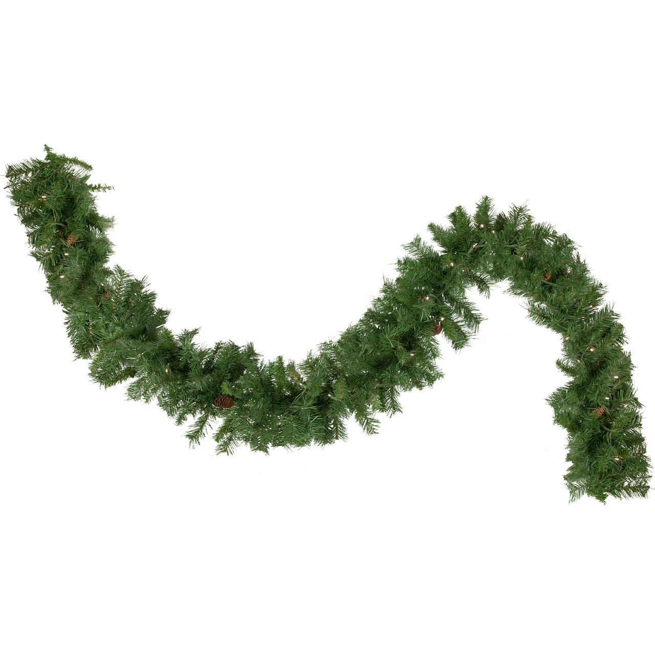 Northlight 50' X 12" Pre-Lit Black River Pine Artificial Christmas Garland, Warm White LED Lights 1 Northlight 50' X 12" Pre-Lit Black River Pine Artificial Christmas Garland, Warm White LED Lights