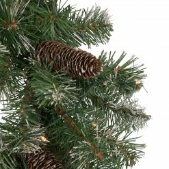 Northlight 24" Pre-Lit Artificial Frosted Pine And Pine Cone Christmas Wreath -Wreaths & Garland shop northlight sm93368 3 48058.1661885725