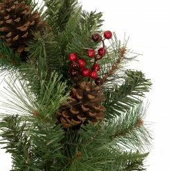 Northlight 24" Pre-Lit Artificial Mixed Pine And Berries Christmas Wreath 6 Northlight 24" Pre-Lit Artificial Mixed Pine And Berries Christmas Wreath -Wreaths & Garland shop northlight sm93371 3 42949.1661887124